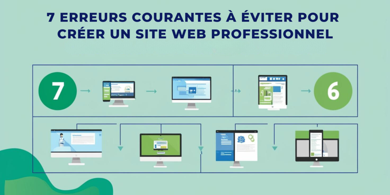 7 erreurs à éviter lors de la création d’un site web professionnel